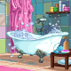 Pastel Bathroom Background